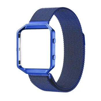 

Professional Luxury Milahese Watch Band Strap+Metal Frame 2 in 1 For Smart Watch Wristwatch Bracelet