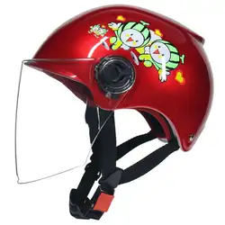 Открытый шлем Объектив стеклянный шлем для скутера велосипед Велоспорт Шлем 3D мультфильм шаблон защита головы Сверхлегкий шлем Дети