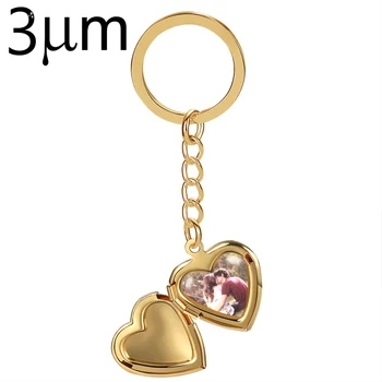 

3UMeter Heart Custom name Lettering Keychain Detachable Keyrings Customize Personalized Gift For Car Key Chain Photo frame Fram