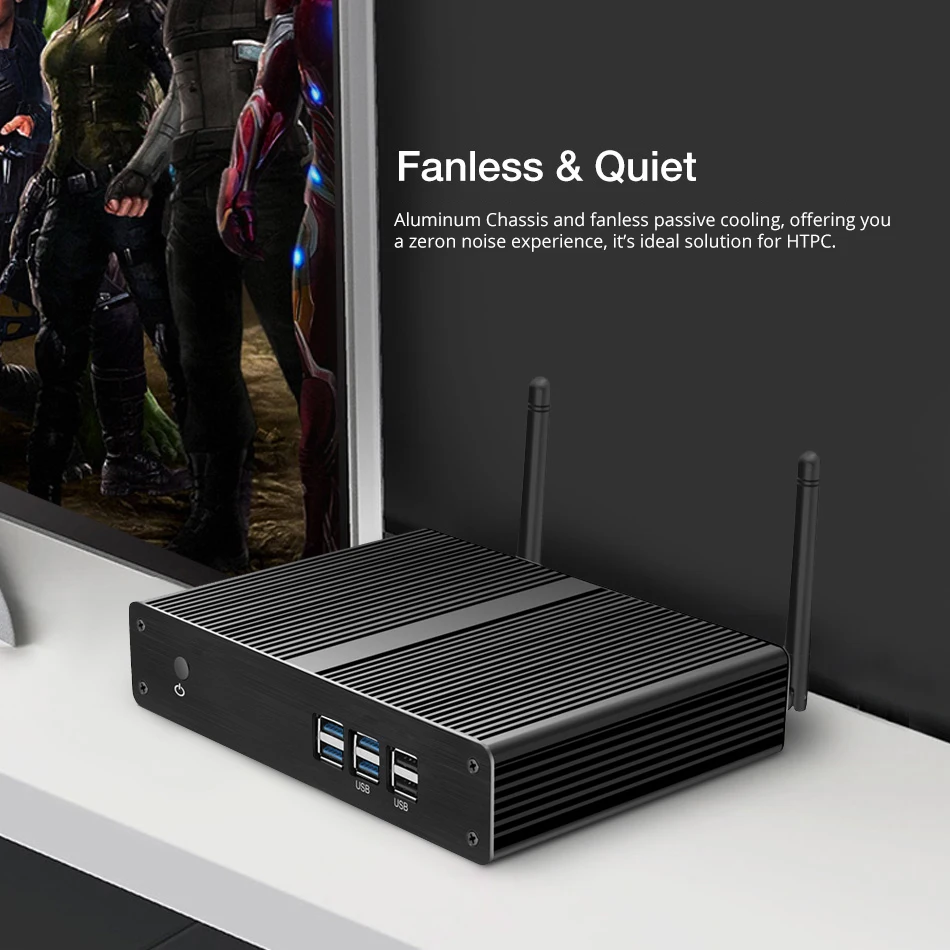  Mini PC Windows 10 Linux Intel Core i3-4010Y i5-4200Y i7-4610Y 8G RAM 240GB SSD 300Mbps WiFi Gigabi