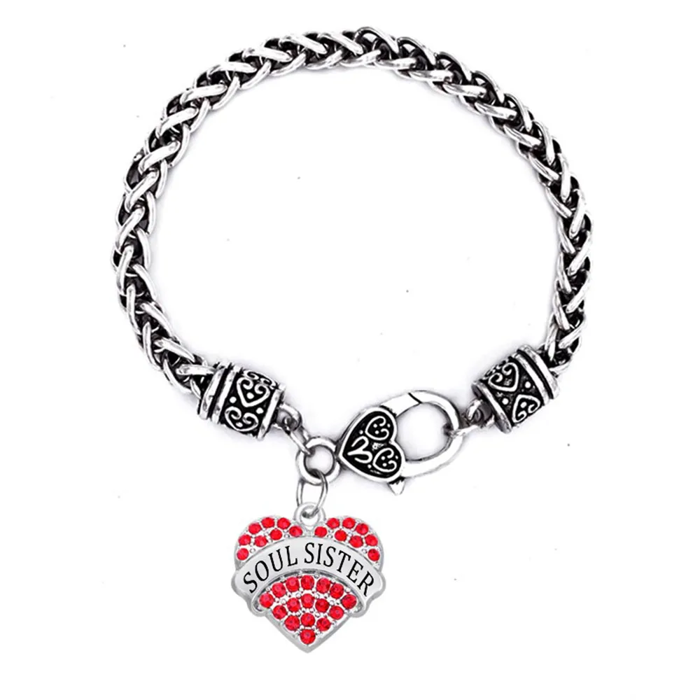 JewelsObsession Sterling Silver 19mm Sister Charm w//Lobster Clasp
