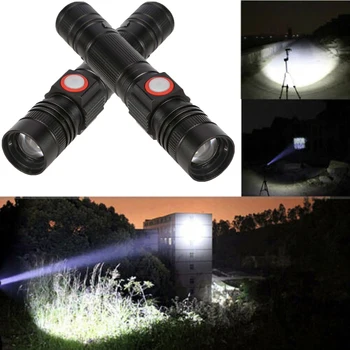 

2019 Newest Portable Ultrafire Bright 30000LM Flashlight Torch T6 LED 18650 Battery Zoomable Torch Lamp Light