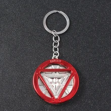 SG Dropshipping Iron Man Arc Reactor Keychains Avengers 4 Thanos Keyring Thor Hammer Key Chains Men