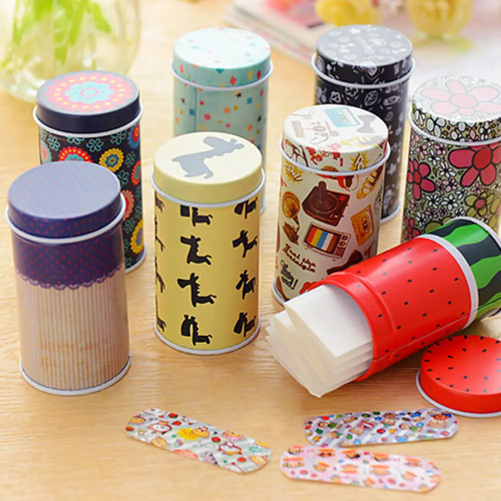 

1 Box Korea Cute Cartoon Waterproof Bandage Band-Aid Hemostatic Adhesive For Kids Children Braces Supports Random