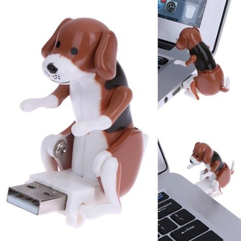 Портативная Мини Милая USB 2 0 забавная горящая собака Rascal игрушка снимает давление