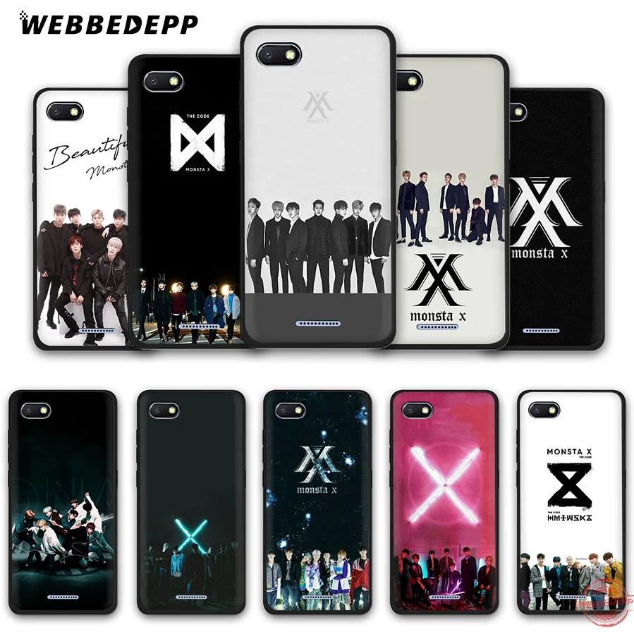 WEBBEDEPP Monsta X Band Soft Phone Case for Redmi Note 8 7 6 5 Pro 4A 5A 6A 4X Plus S2 Go Cases | Мобильные телефоны и