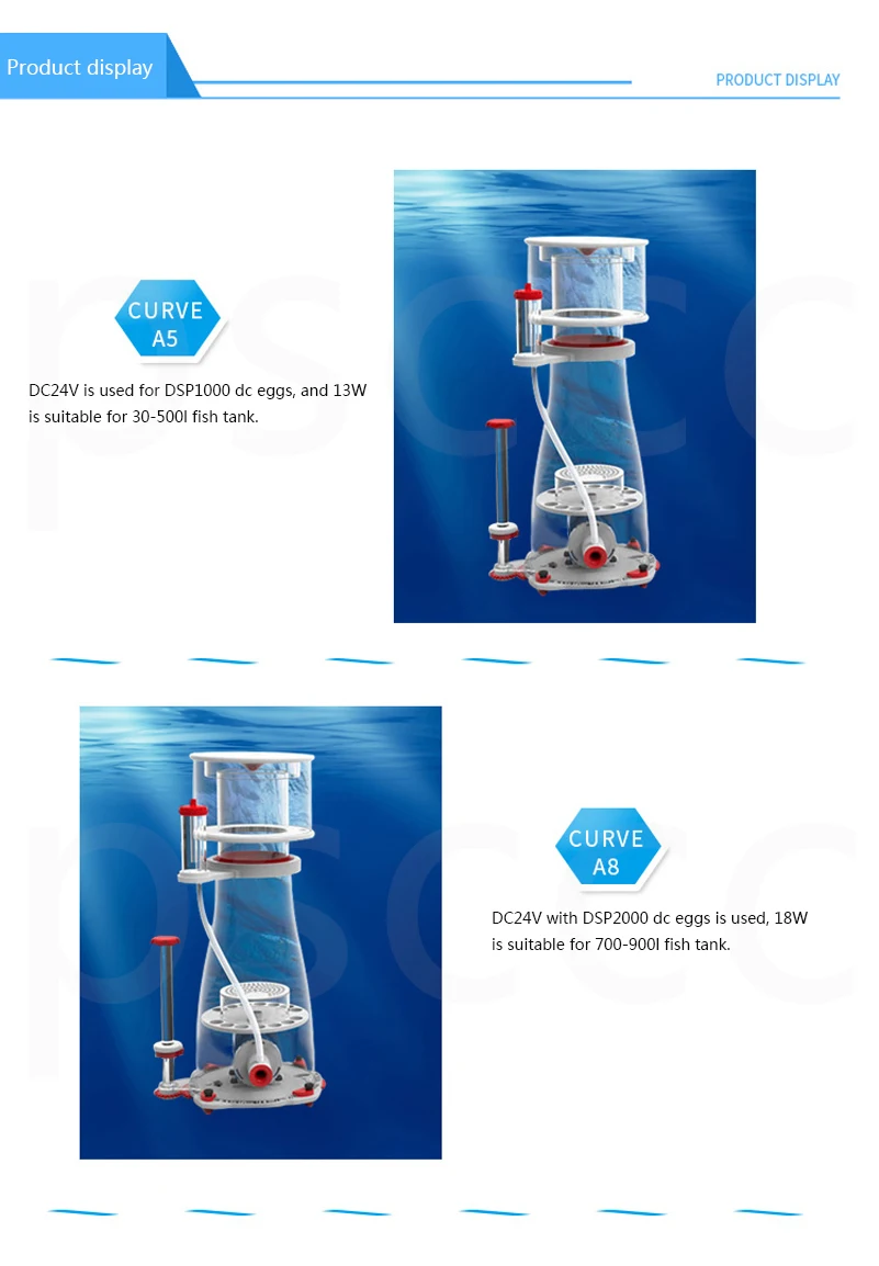 24V скиммер Bubble Magus Curve A8 аквариум Внутренний отделитель белка дренажный насос соленой морских рифов игла колесо насос Вентури 700-900L