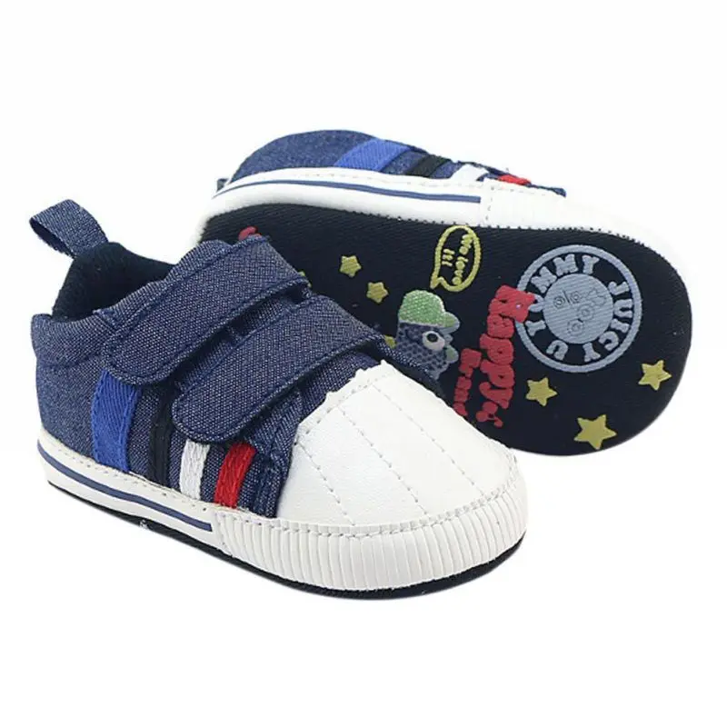 Autumn Winter Cute Toddler Baby Boys Shoes Canvas Soft Sole First Walkers Crib Shoes 0 12Mcrib