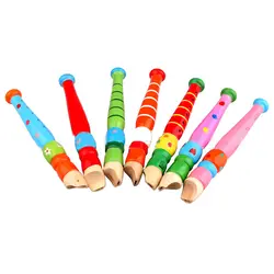 Детские игрушки Новые Развивающие Красочные Музыкальные деревянные ранние забавные детские свистки