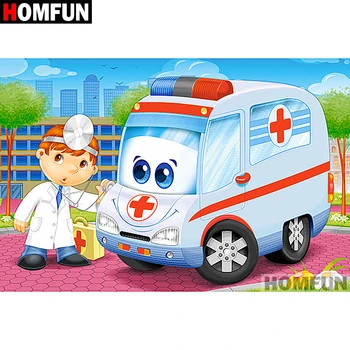 

HOMFUN Full Square/Round Drill 5D DIY Diamond Painting "Cartoon doctor" Embroidery Cross Stitch 5D Home Decor Gift A07068