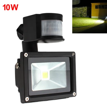 

Long Lifespan 10W AC 85-265V PIR Infrared Body Motion Sensor LED Flood Light Waterproof Outdoor Landscape Lamp