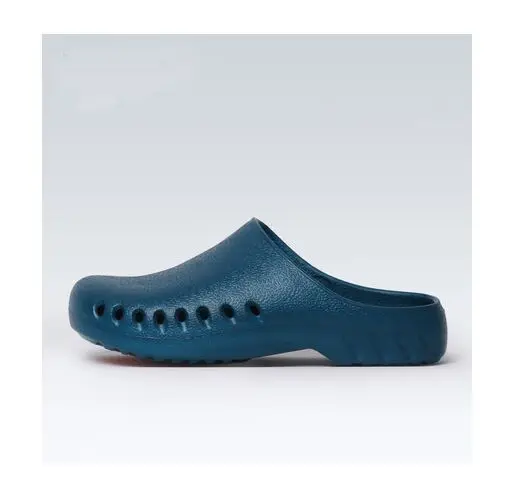 Модная Нескользящая медицинская обувь с отверстиями для больниц, рабочая обувь, Тапочки, хирургическая лабораторная обувь, медицинские аксессуары - Цвет: lake blue
