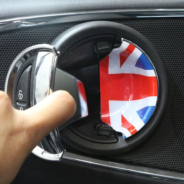 2pcs Union Jack Car Interior Front Doorknob Door Handle Cover