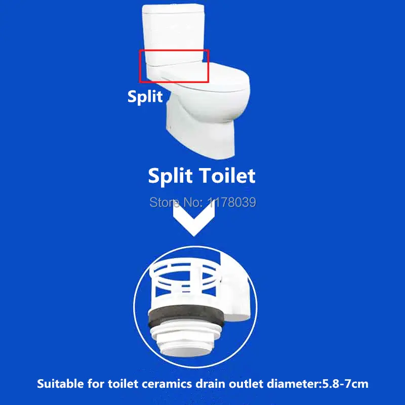 21 см Сплит канализация клапаны подходит для водяного резервуара высота 21-26 см, подходит для слива туалетной керамики диаметром 5,8-7 см