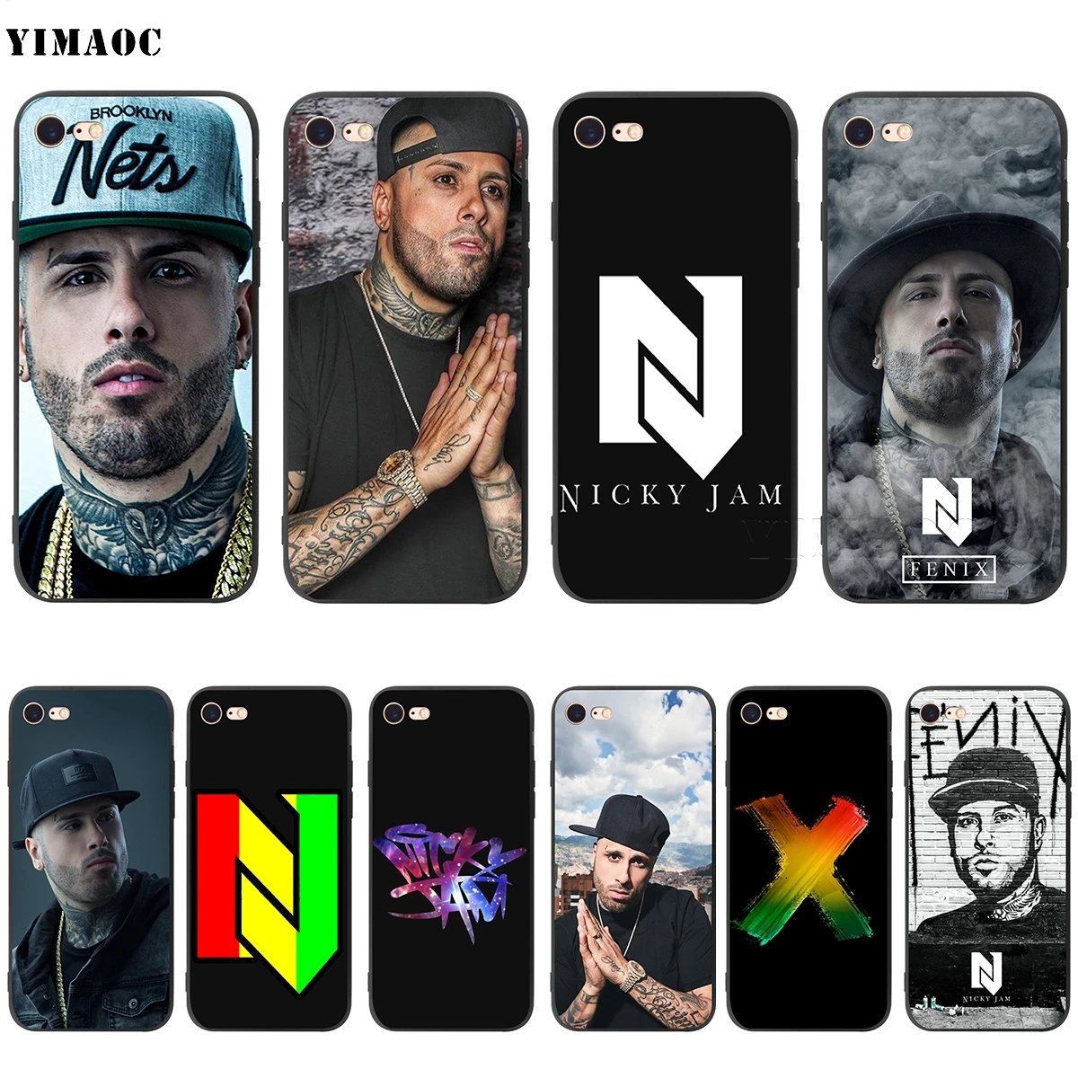 YIMAOC Nicky Jam Soft Case for Apple iPhone SE 2020 5 5s 6 6s 7 8 Plus XR X Xs 11 12 Pro Max mini | Мобильные телефоны и