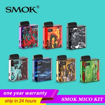 

Original SMOK Mico Resin AIO Pod KIT 700mAh Battery 1.7ml Coil Pod Vape Electronic cigarette Vaporizer VS SMOK Nord Minifit