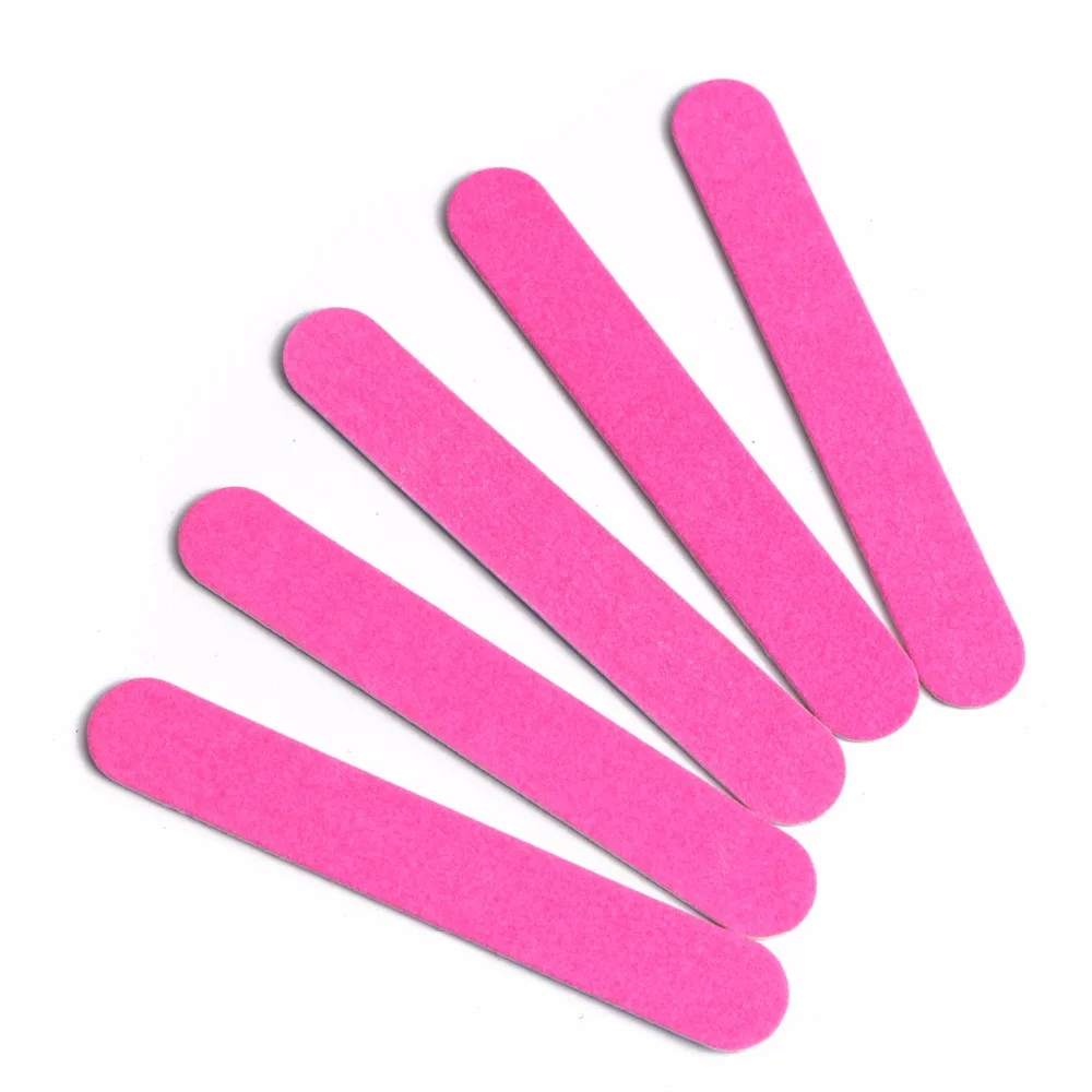 mini nail file 100pcs/set nail tools pink nail buffer polish for professional nail art nail care