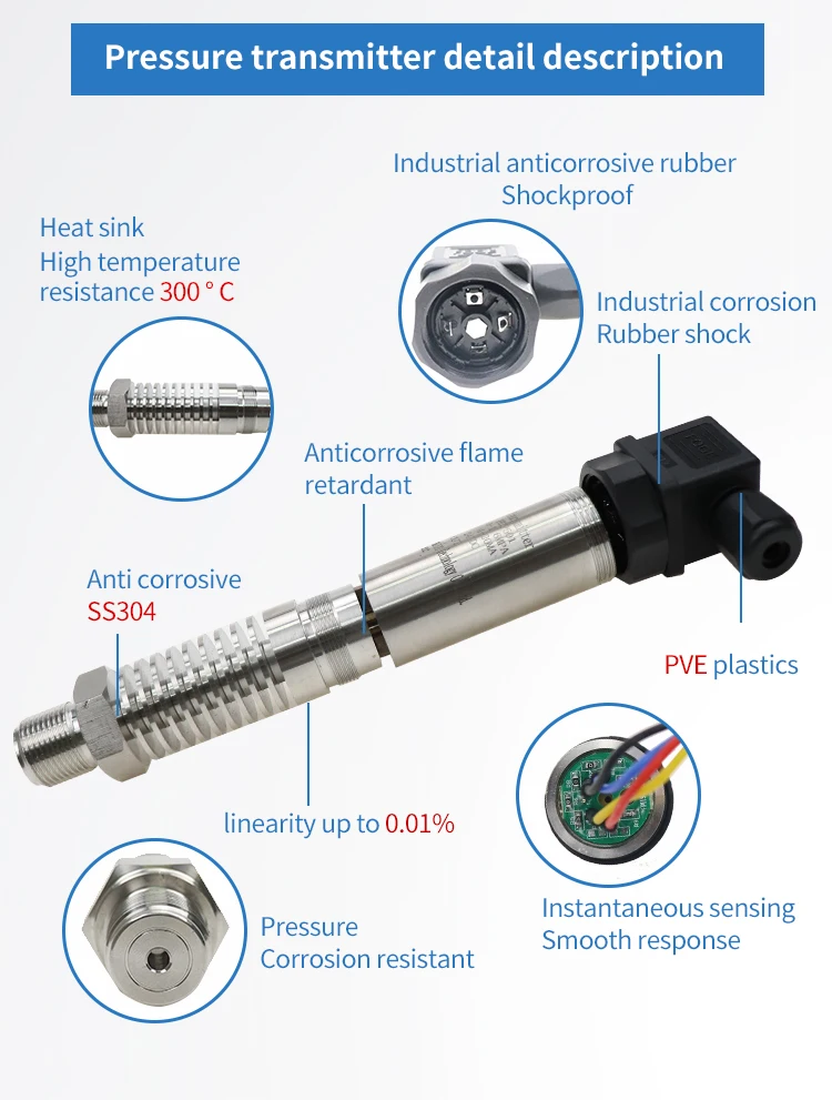 4-20ma, transdutor de compressor de ar, resistente