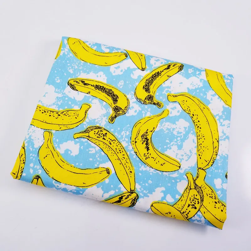 100% Cotton Twill Baby Fabric Printed Banana Soft Patchwork Cloth for ...