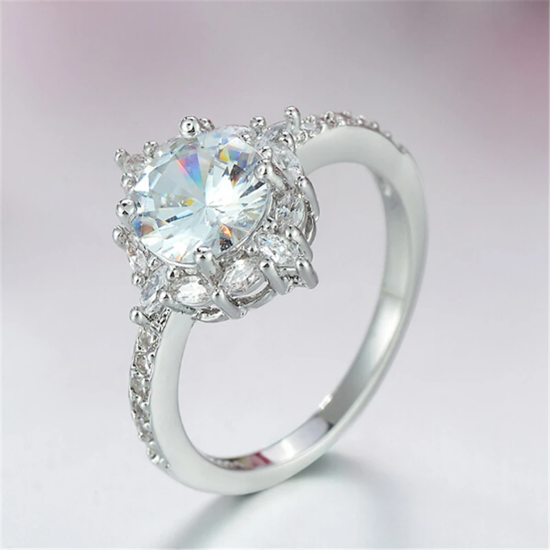 Limited edition Wedding ring Special moment for her Best gift Simple Top quality Silver Ring Engagement anel feminino