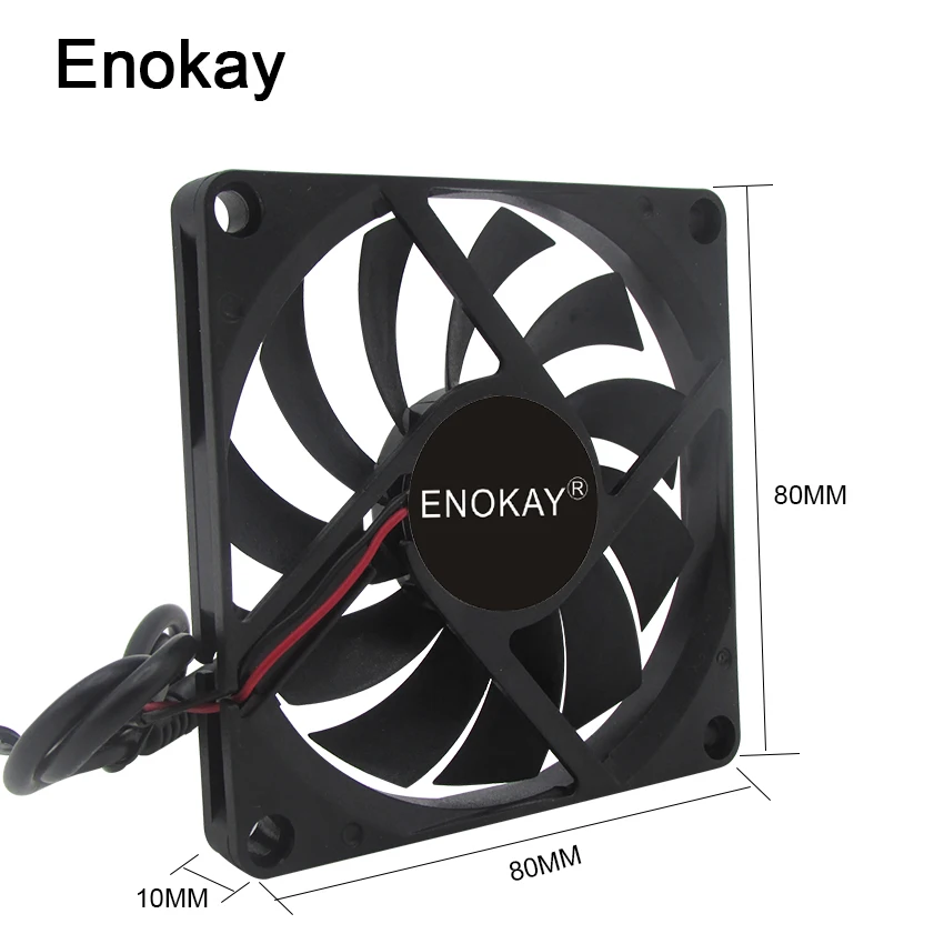 Вентилятор охлаждения Enokay 5 В USB 80 мм 80x80x10 80*80*15 8 см соединитель постоянного тока|dc