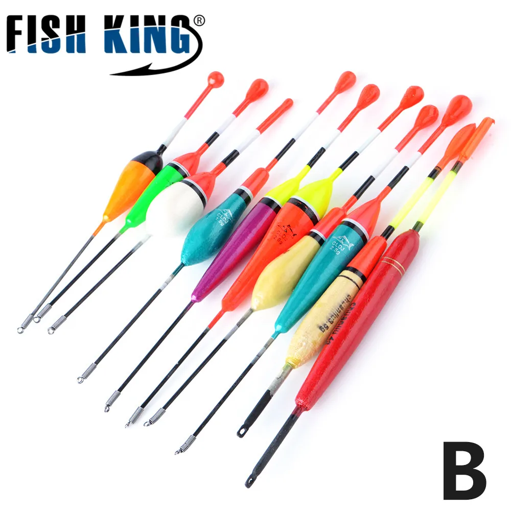 FISHKING 10 шт./лот рыбалка поплавок 7 видов стилей Mix Размер Разноцветные Карп Буй