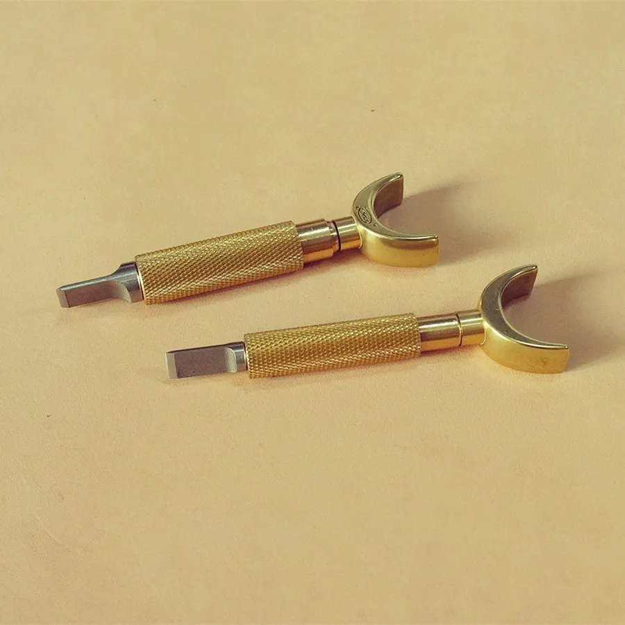 DIY Johnleather Craft Tool Upgrades Swivel Knife Brass Color With Steel