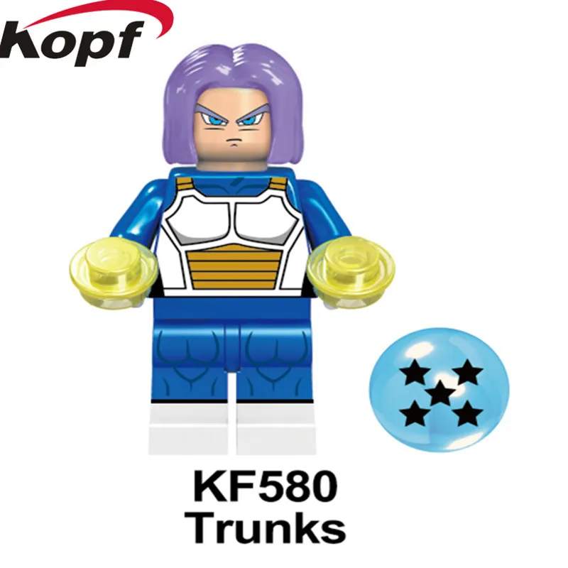 Одна распродажа, строительные блоки, кубики, супер плавки, серия Dragon Ball, Son Goku Majin, фигурки для детей, игрушки KF6042 - Цвет: KF580  Without Box