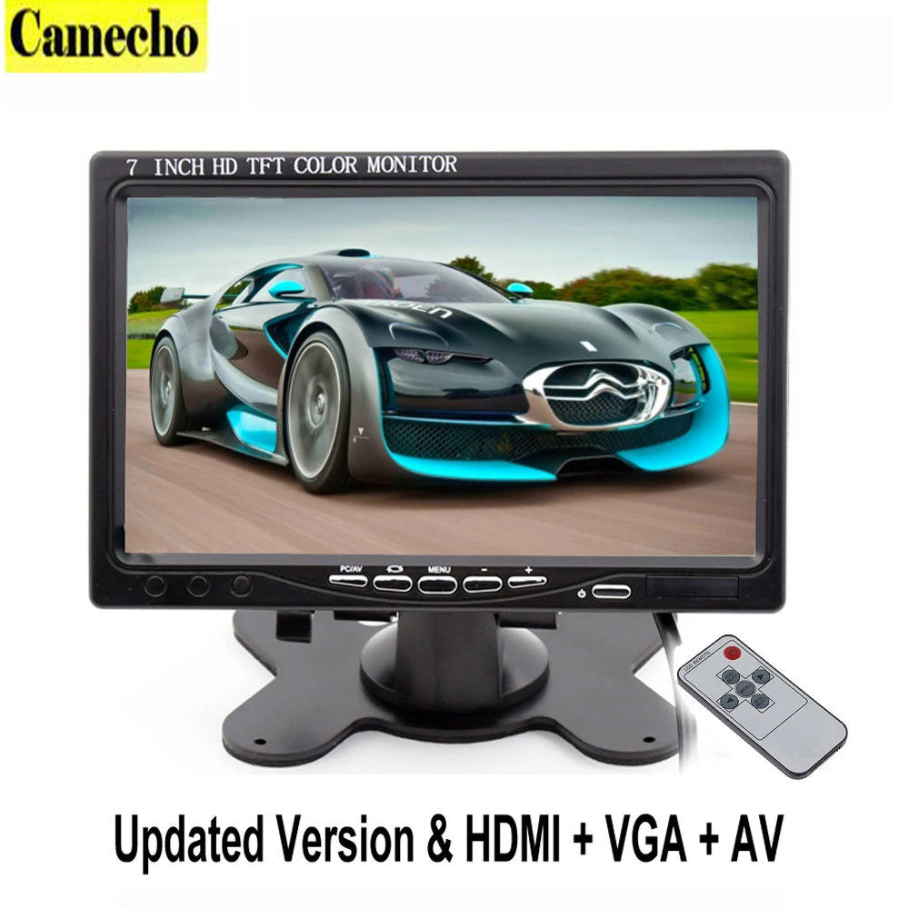 imágenes para 7 Pulgadas TFT Color LCD Monitor Del Coche 2 de Entrada de Vídeo de PC Pantalla VGA HDMI AV de Audio y Vídeo de Entrada de Seguridad Monitor de Pantalla Car-styling imágenes para 7 Pulgadas TFT Color LCD Monitor Del Coche 2 de Entrada de Vídeo de PC Pantalla VGA HDMI AV de Audio y Vídeo de Entrada de Seguridad Monitor de Pantalla Car-styling