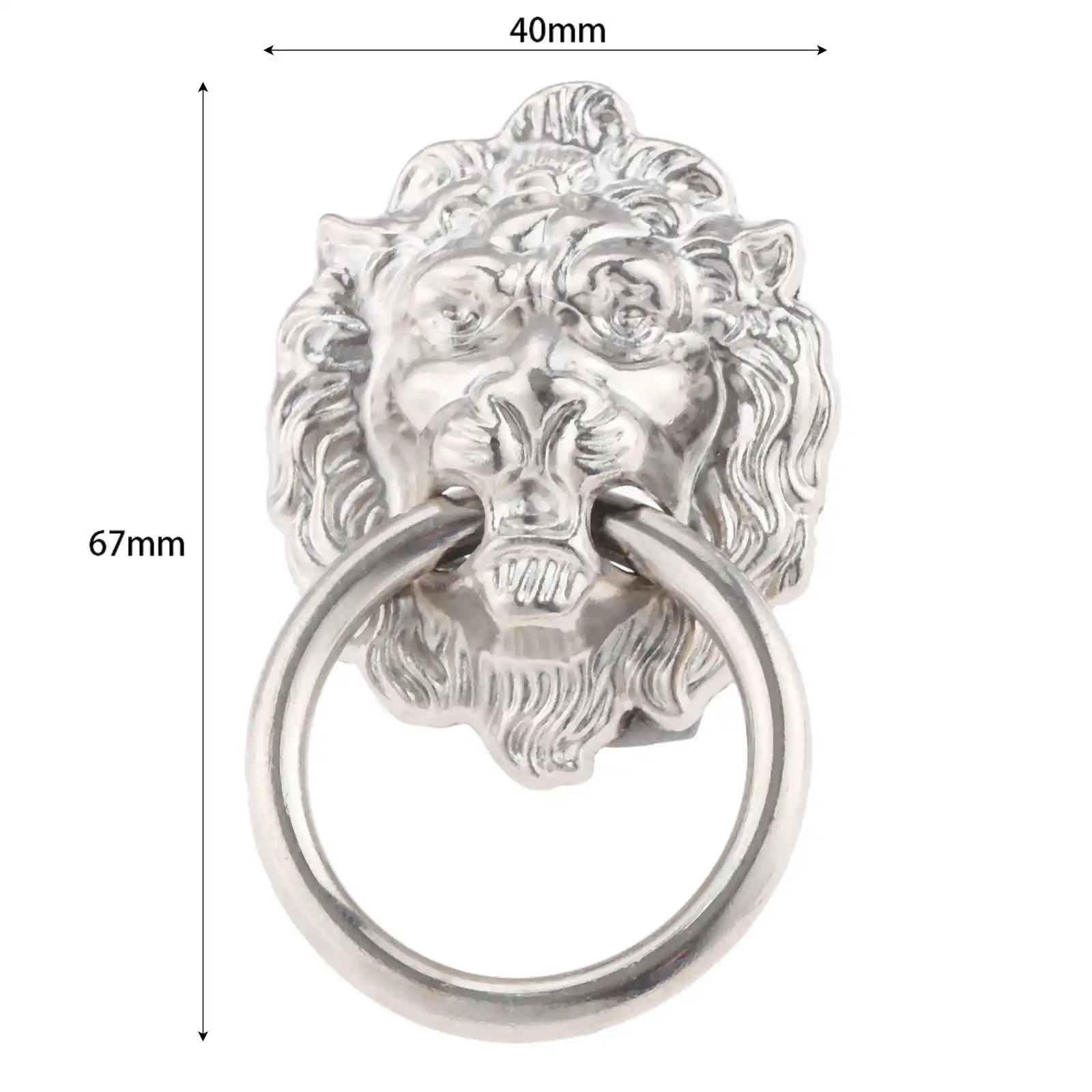 Cabeza Deleon Aldaba Tiradores con Tornillos Cabeza Leon Aldaba para Armario Pomo Puerta Joyero Anillo Caj/ón Perillas Cabeza Leon Tirador Puerta Armario 8 Piezas Manija Perilla Cabeza Le/ón