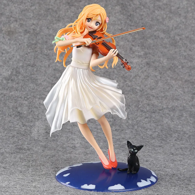 

1/8 Your Lie in April Kaori Miyazono Dress Ver Complete PVC Action Figure Collectible Model Toy with box 20cm