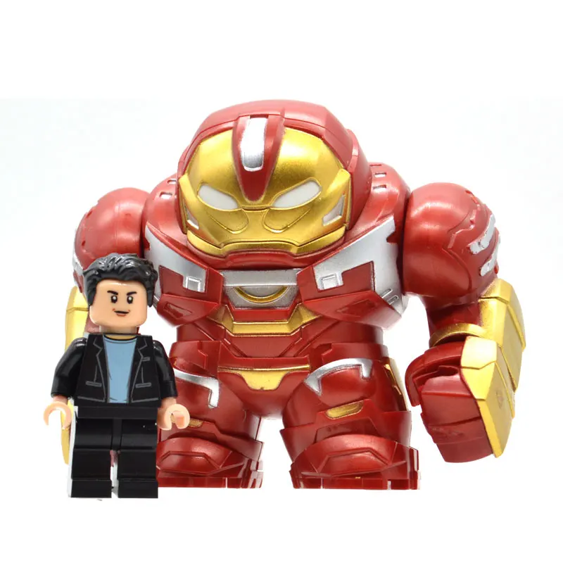 

20pcs/lot avengers Hulk buster thanos Super heroes tony stark Big Figures Gauntlet Building Blocks Bricks Toys for Children