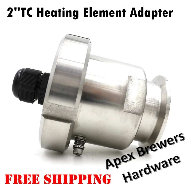 2" TC Heating Element Adapter 1"NPS, include cord strain relief and