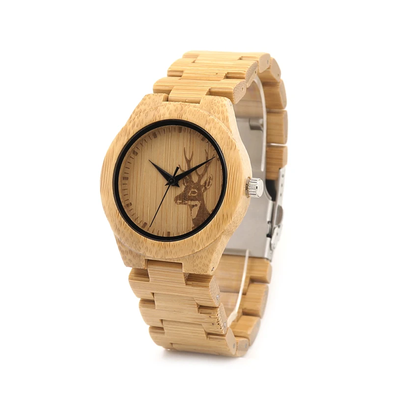 BOBO BIRD Natural Bamboo font b Wooden b font font b Watch b font Ladies with
