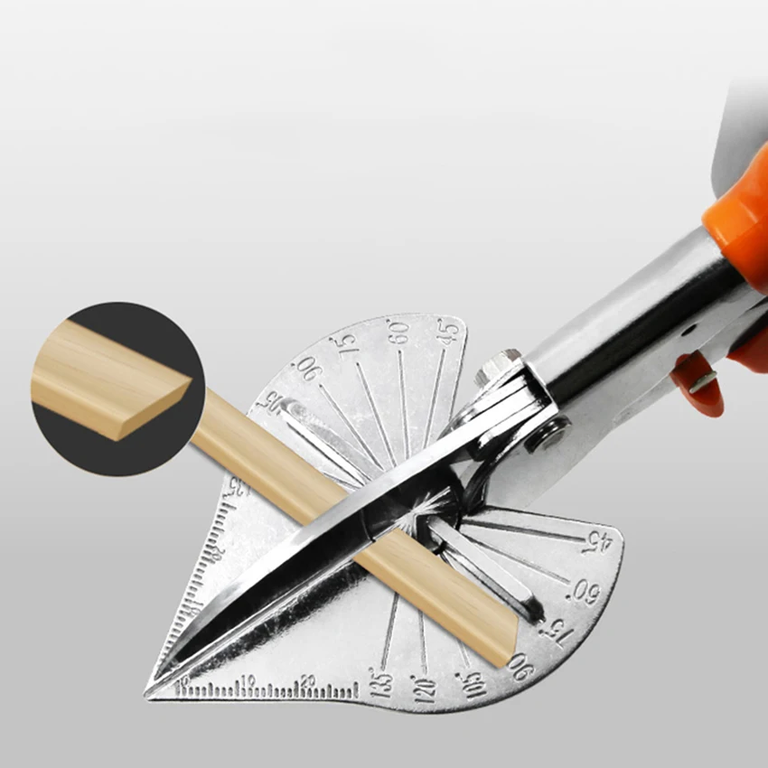 

Angle Shear 45 Degree to 120 Degree Miter Cutter Hand Shear, Sk5 Blade, Wire Slot Cutter Trunking, PVC, Plastic, Thin Wood Strip