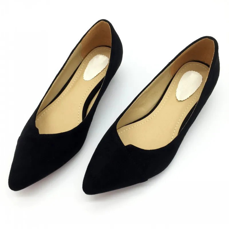 Sexy-Pointed-Toe-Women-s-Low-Heels-Pumps-Spring-Autumn-Flock-Plain-Slip-On-Spike-Heel (2)