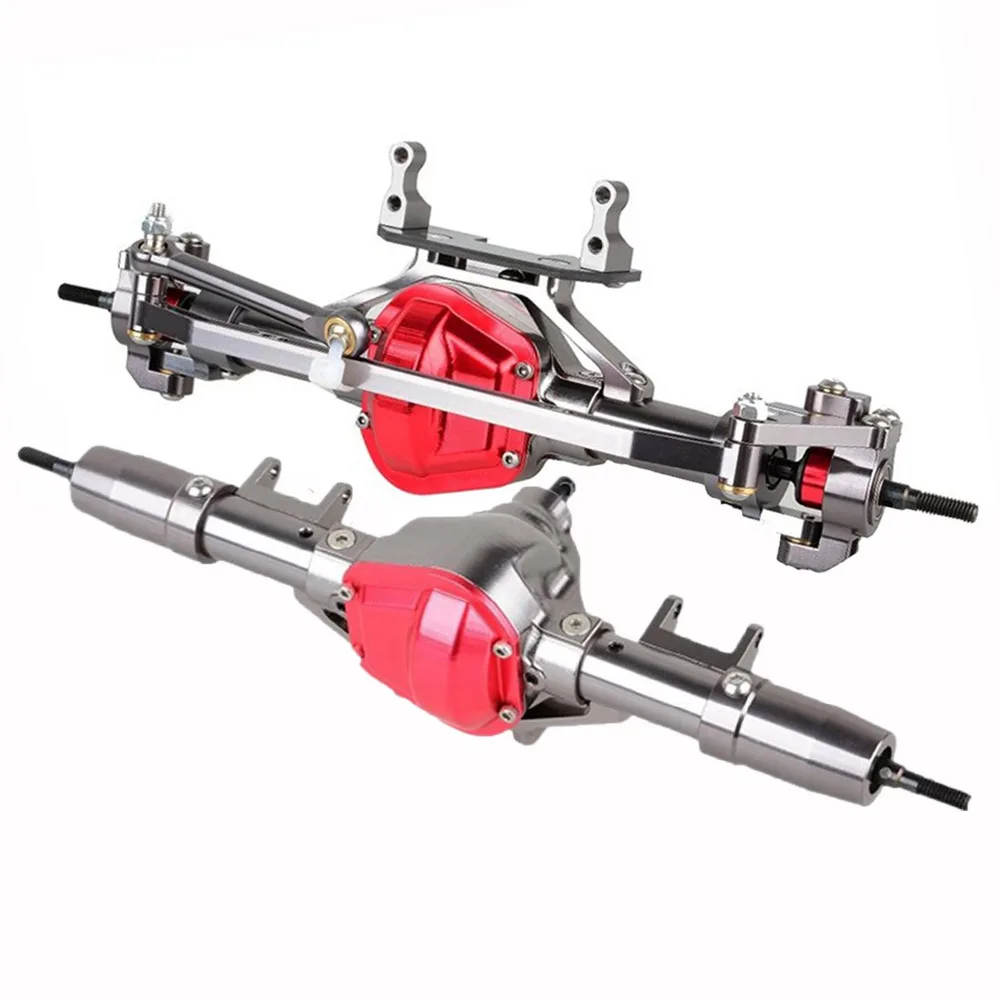 

Aluminum Alloy Front & Rear Axle For 1/10 RC Crawler Car Axial SCX10 RC4WD D90 Honcho Jeep