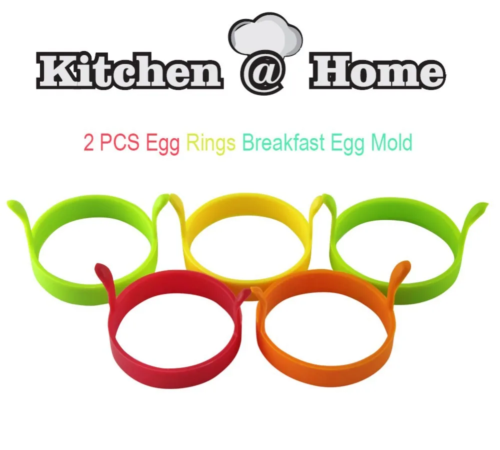 Silicone Egg Mold Round Shape Moulds DIA 7.5CM Height 1.6CM Egg Ring Silicone Mold Cooking Tools