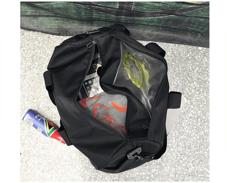Одноцветная Мужская водонепроницаемая сумка из ткани Оксфорд для фитнеса, модная переносная длинная сумка для путешествий, Женская индивидуальная спортивная сумка
