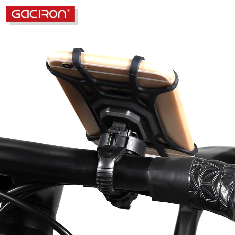 Excellent Gaciron Bike Bicycle Phone Holder For 4.7-6 inch Phones Silicone Protect Optional Firmer Lighter Easy Install Bike Accessories 1