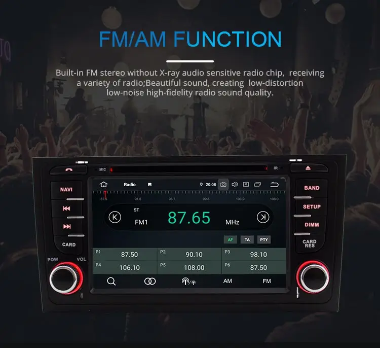 Clearance JDASTON Octa Cores Android 9.0 4G+32G Car DVD Player For AUDI A6 S6 RS6 1997-2004 Car Multimedia GPS Stereo 2 Din Car Radio WIFI 8