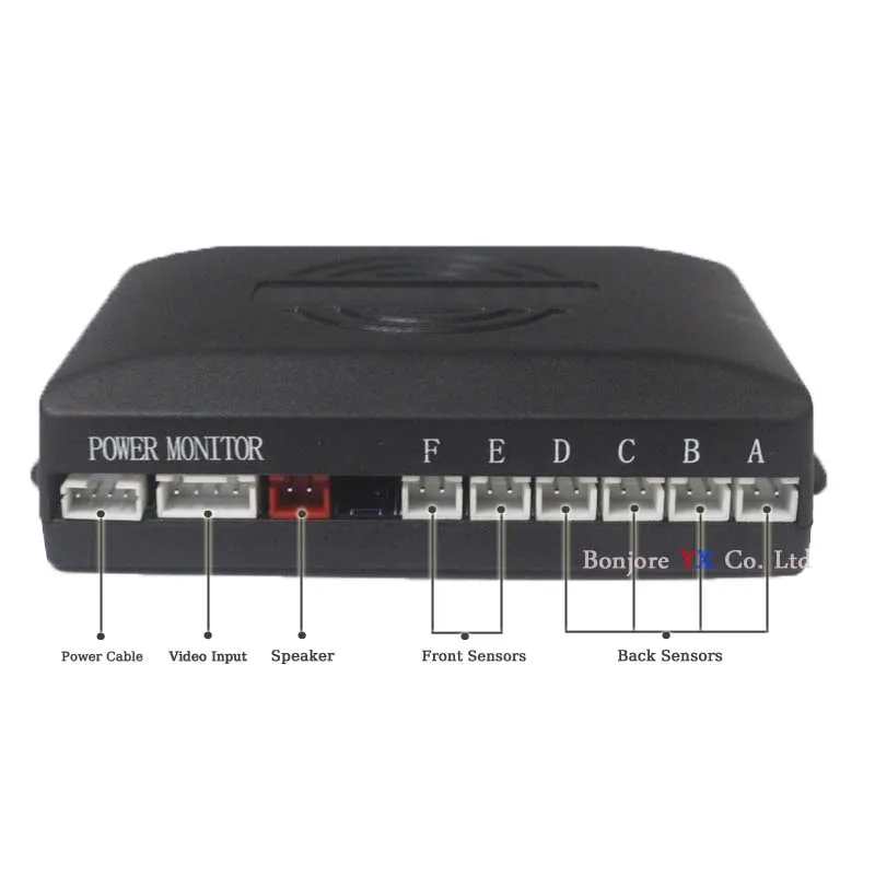 Iron Grey Wireless Car reversing parking Four 4 rear sensors with Colour LED displayer