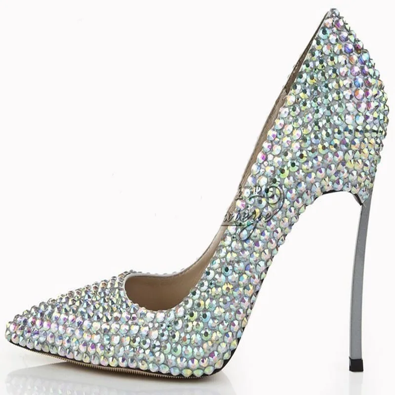 silver bling shoes
