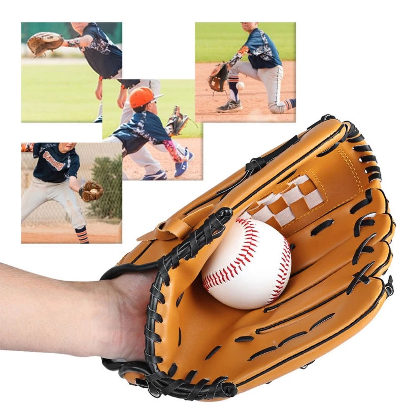 

10.5'' Baseball Glove Softball Mitts Training Practice Sports Outdoor Left Hand W15