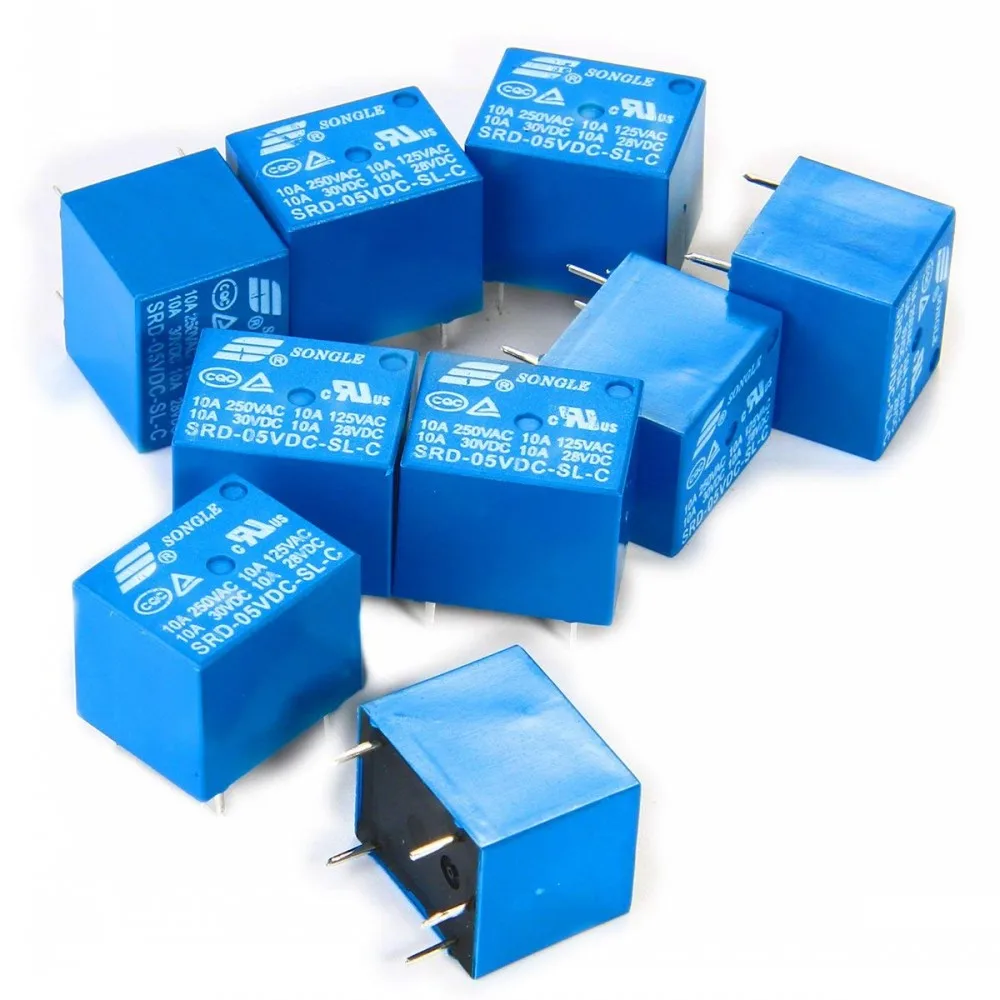 Relés SRD-03VDC-SL-C SRD-05VDC-SL-C SRD-09VDC-SL-C SRD-12VDC-SL-C 3 v