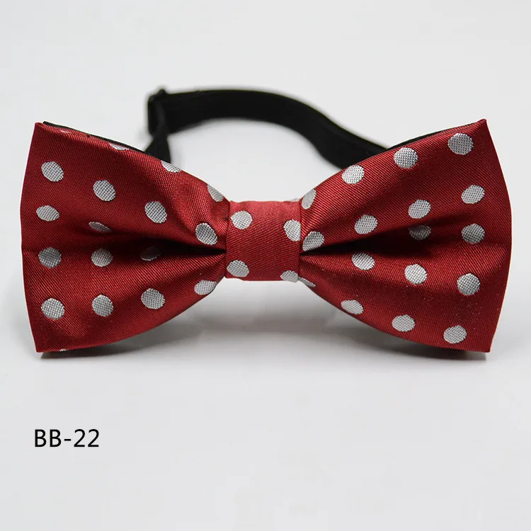 Детский галстук-бабочка, одежда для маленьких мальчиков, аксессуары, Однотонная рубашка джентльмена, галстук-бабочка в горошек - Цвет: 16