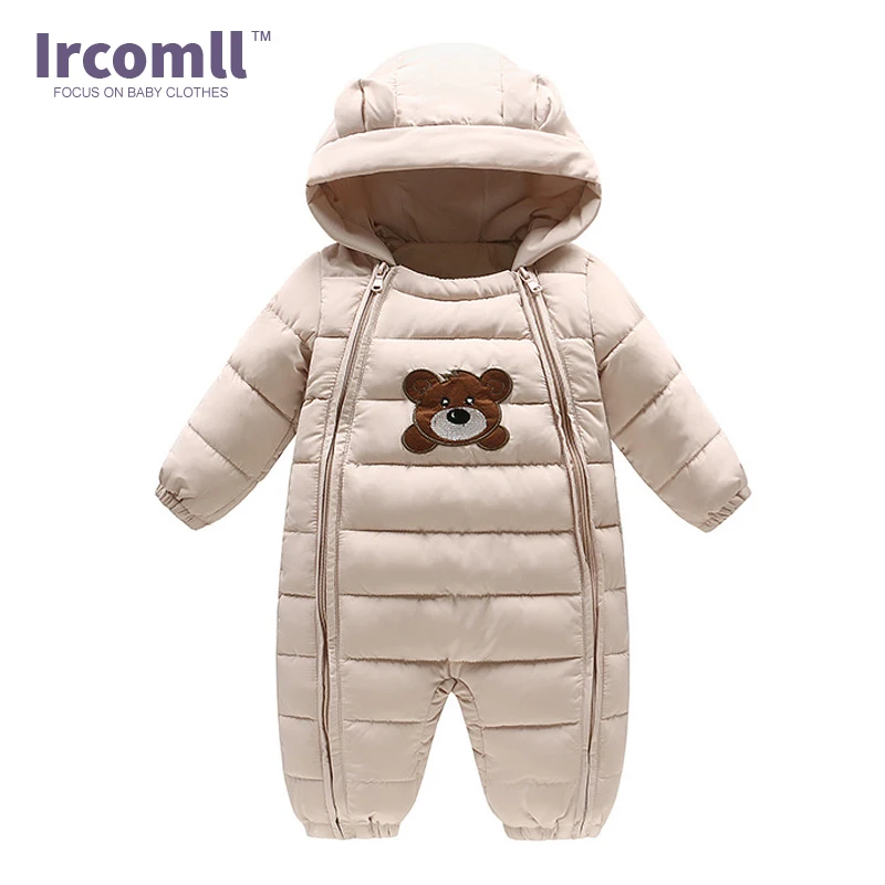Ircomll/2017 г. Новые Зимние Детские боди цельнокроеная Одежда для мальчиков и девочек