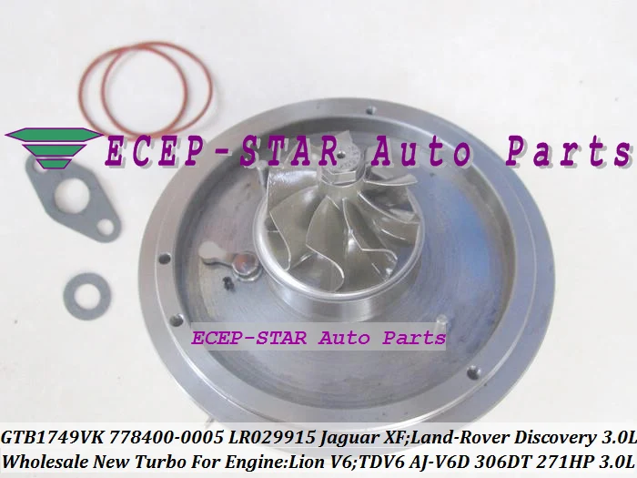Turbo CHRA Cartridge Core GTB1749VK 778400 778400-0005 778400-0004 LR029915 For Jaguar XF Lion V6 For Land-Rover Discovery 3.0L (6)