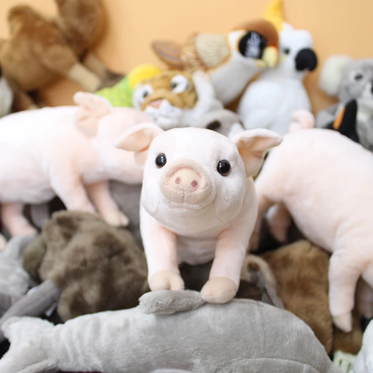 Новые плюшевые игрушка-симулятор животного куклы ткани комфортно свинья фигурка поросенок