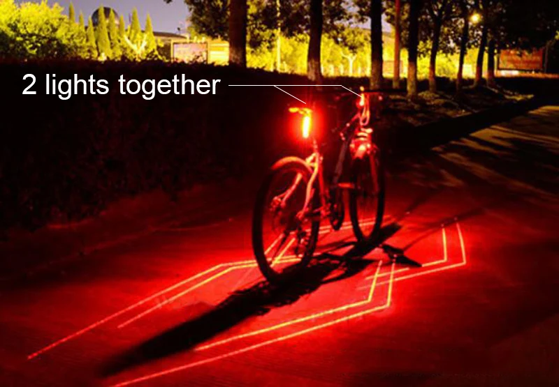 Discount FTW Bike Tail Light Laser USB Rechargeable Bicycle Rear Back Light Powerful Waterproof for Night Cycling safety LED Lamp TL2291 5